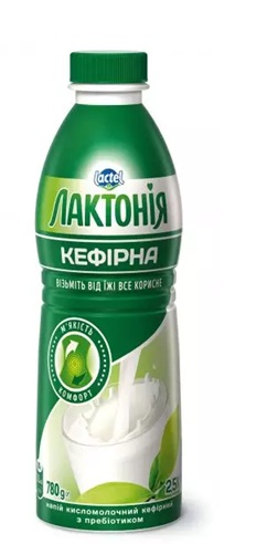 Кефір з пребіотиком лактулози 2,5% ТМ Лактонія кефірна (Пляшка 0,780 кг)